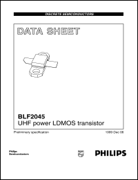 BLF2045 datasheet: UHF power LDMOS transistor BLF2045