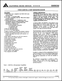 G65SC02-APS-2 datasheet: CMOS 8-bit microprocessor G65SC02-APS-2