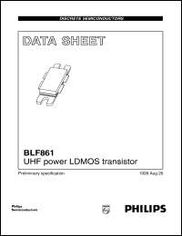 BLF861 datasheet: UHF power LDMOS transistor BLF861