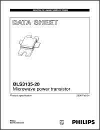BLS3135-20 datasheet: Microwave power transistor BLS3135-20