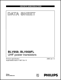 BLV958 datasheet: UHF power transistors BLV958