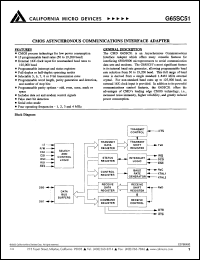 G65SC51E-2 datasheet: CMOS asynchronous interface adapter G65SC51E-2