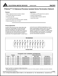 PAC560FRPIQ24 datasheet: P/active 1% tolerance precision isolated series termination ntework PAC560FRPIQ24