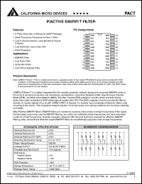 PAC150/470TQ datasheet: P/active EMI/RFIT filter PAC150/470TQ