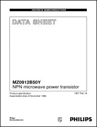 MZ0912B50Y datasheet: NPN microwave power transistor MZ0912B50Y