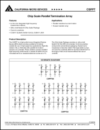 CSPPT08-680J datasheet: Chip scale parallel termination array CSPPT08-680J