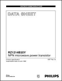 RZ1214B35Y datasheet: NPN microwave power transistor RZ1214B35Y