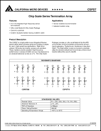 CSPST08-220J datasheet: Chip scale termination array CSPST08-220J