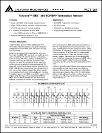 PACS1284-04Q datasheet: P/active IEEE 1284 ECP/EPP termination network PACS1284-04Q