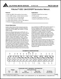 PACS1284-06Q datasheet: P/active IEEE 1284 ECP/EPP termination network PACS1284-06Q