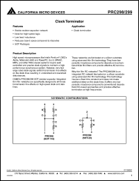 PRC289560M680M datasheet: Clock terminator PRC289560M680M