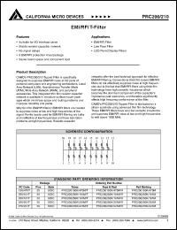 PRC210250/101M datasheet: EMI/RFIT-filter PRC210250/101M