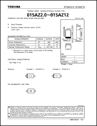 015AZ4.7-X datasheet: Silicon diode for constant voltage regulation applications 015AZ4.7-X