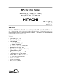 HN58C1001FP-15 datasheet: 1M EEPROM (128-kword x 8) ready/busy and RES function HN58C1001FP-15