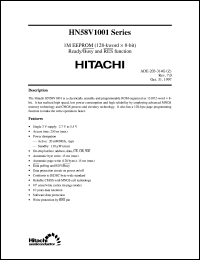 HN58V1001T-25 datasheet: 1M EEPROM (128-kword x 8-bit) ready/busy and RES function HN58V1001T-25