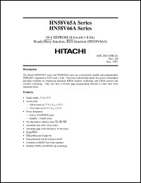 HN58V65AFP-10 datasheet: 64k EEPROM (8-kword x 8-bit), 100ns access time (2.7V to 4.4V), 70ns access time (4.5V to 5.5V) HN58V65AFP-10