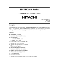 HN58S256AT-15 datasheet: 256k EEPROM (32-kword x 8-bit), 150ns access time HN58S256AT-15