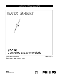 BAX12A datasheet: Controlled avalanche diode BAX12A