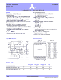 AS29LV400T-80SI datasheet: 3V 512K x 8/256K x 16 CMOS flash EEPROM, 80ns access time AS29LV400T-80SI