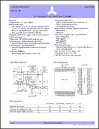 AS29LV400B-80SI datasheet: 3V 512K x 8/256K x 16 CMOS flash EEPROM, 80ns access time AS29LV400B-80SI