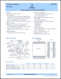 AS29LV400T-70TI datasheet: 3V 512K x 8/256K x 16 CMOS flash EEPROM, 700ns access time AS29LV400T-70TI