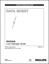 BAS45A datasheet: Low-leakage diode BAS45A