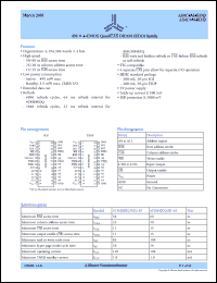 4C4M4EOQ-50JC datasheet: 4M x 4 CM0S QuadCAS DRAM (EDO) family, 50ns RAS access time 4C4M4EOQ-50JC