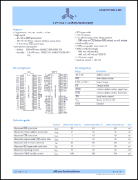 AS4LC256K16E0-35TC datasheet: 3.3V 256K x 16 CM0S DRAM (EDO), 35ns RAS access time AS4LC256K16E0-35TC