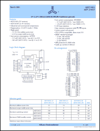 AS7C1025-12TC datasheet: 5V 128K x 8 CM0S SRAM (revolutionary pinout), 12ns access time AS7C1025-12TC