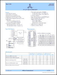 AS7C1026-12JC datasheet: 5V 64K x 16 CM0S SRAM , 12ns access time AS7C1026-12JC