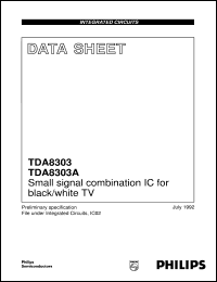 TDA8303A/N1 datasheet: Small signal combination IC for black/white TV TDA8303A/N1