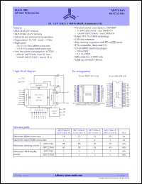 AS7C256A-10TI datasheet: 5V 32K x 8 CM0S SRAM (common I/O), 10ns access time AS7C256A-10TI