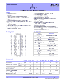 AS4LC8M8S0-8FTC datasheet: 3.3V 8M x 8 CMOS synchronous DRAM AS4LC8M8S0-8FTC