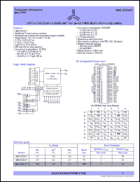AS6UA25617-TC datasheet: 1.65V to 3.6V 256K x 16 Intelliwatt low-power CMOS SRAM with two chip enables AS6UA25617-TC