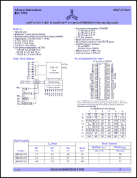 AS6UA51216-TC datasheet: 1.65V to 3.6V 512K x 16 Intelliwatt low-power CMOS SRAM with one chip enable AS6UA51216-TC