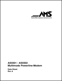 AS5502 datasheet: Multimode powerline-modem AS5502