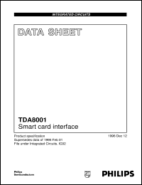 TDA8001AT/C1 datasheet: Smart card interface TDA8001AT/C1