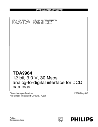 TDA9964 datasheet: 12-bit, 3.0 V, 30 Msps analog-to-digital interface for CCD cameras TDA9964