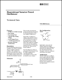 VTO-9050 datasheet: Hyperabrupt varactor-tuned oscillator VTO-9050