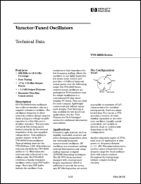 VTO-8080 datasheet: Varactor-tuned oscillator VTO-8080