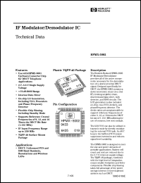 HPMX-5002-TY1 datasheet: IF modulator, demodulator IC HPMX-5002-TY1