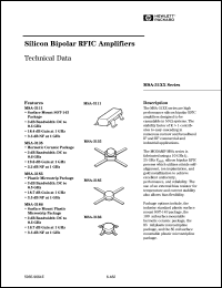 MSA-3111 datasheet: Cascadable silicon bipolar MMIC amplifier MSA-3111