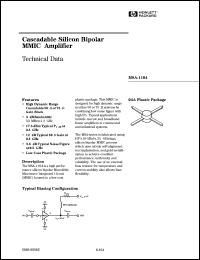 MSA-1104 datasheet: Cascadable silicon bipolar MMIC amplifier MSA-1104