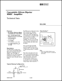 MSA-0900-GP4 datasheet: Cascadable silicon bipolar MMIC amplifier MSA-0900-GP4