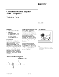 MSA-0800-GP4 datasheet: Cascadable silicon bipolar MMIC amplifier MSA-0800-GP4