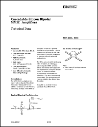 MSA-0611-BLK datasheet: Cascadable silicon bipolar MMIC amplifier MSA-0611-BLK