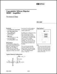 MSA-0600-GP4 datasheet: Cascadable silicon bipolar MMIC amplifier MSA-0600-GP4