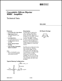 MSA-0505-STR datasheet: Cascadable silicon bipolar MMIC amplifier MSA-0505-STR