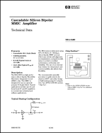 MSA-0400-GP4 datasheet: Cascadable silicon bipolar MMIC amplifier MSA-0400-GP4