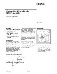 MSA-0300-GP4 datasheet: Cascadable silicon bipolar MMIC amplifier MSA-0300-GP4